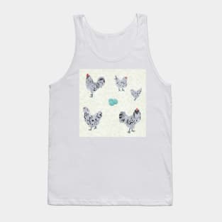 Splash Ameraucana Pattern Cream Tank Top